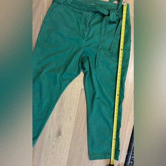 Boden Green Belted Cropped Pants Size US 16/18L UK 20L - Picture 7 of 8